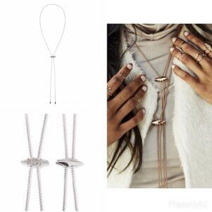 Kendra Scott Cheska, bolo lariat necklace- Silver Drusy